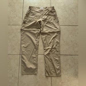 Women’s convertible hiking pants. Khaki. Size  M. Excellent condition
